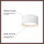 Uma 7-in Black dimmable LED Semi-Flush Mount-476479919-476479916
