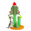 Tall Christmas Tree Cat Scratcher With 3 Posts