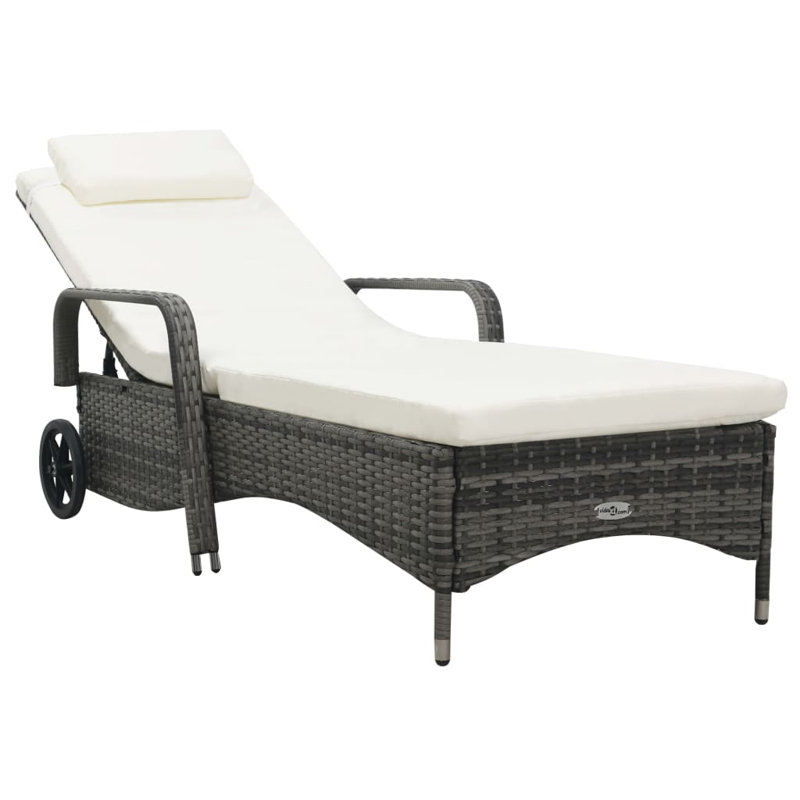 Arla 198cm Long Reclining Single Chaise with Cushions