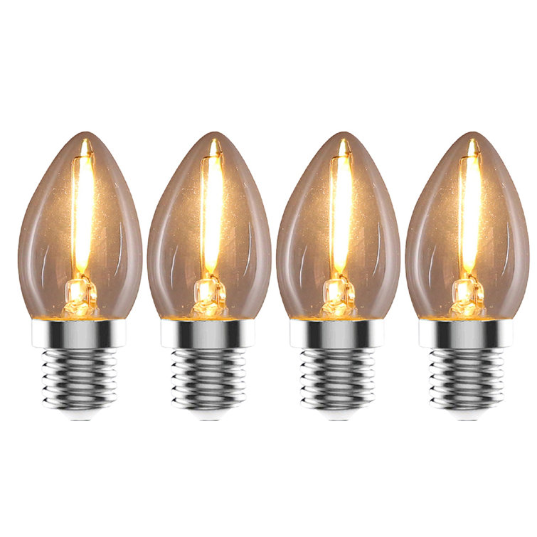 Abdalah 15 Watt Equivalent C7 E12/Candelabra Dimmable 2700K LED Bulb