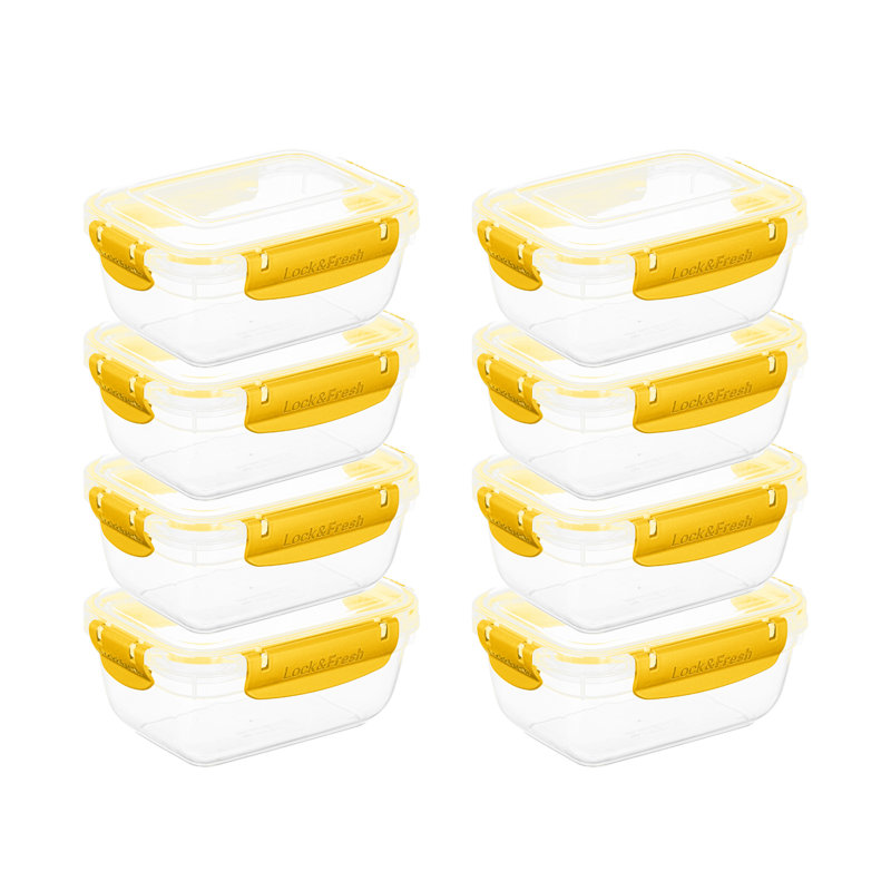 Dhati 27oz. Food Storage Container, Yellow