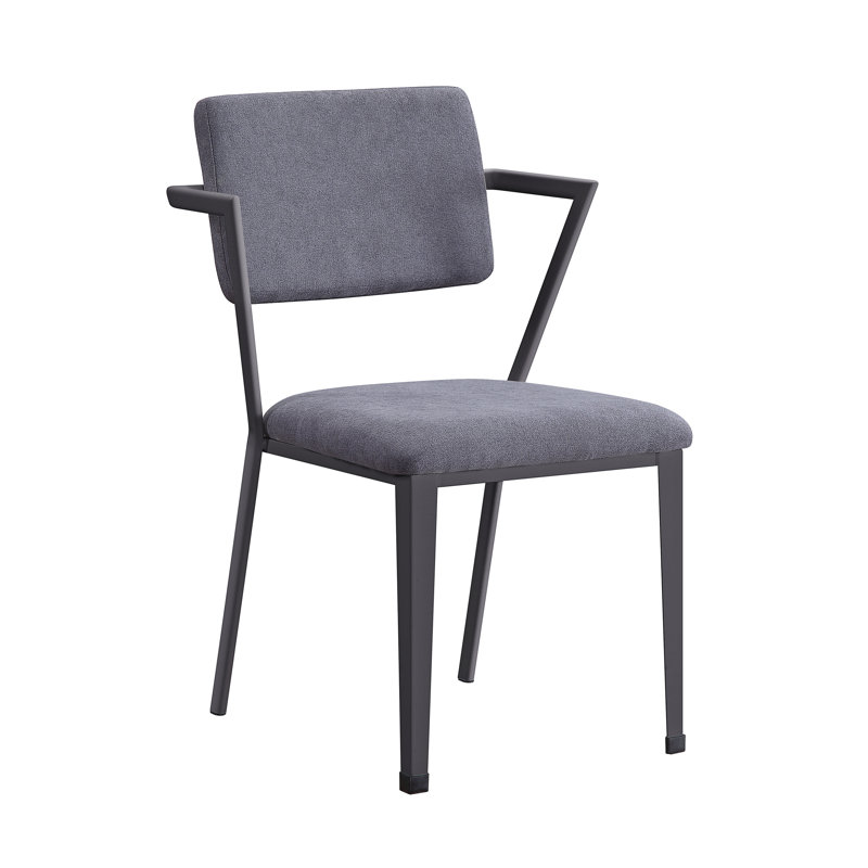 Cargo Gray Fabric & Gunmetal Finish Office Chair, Gray