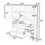 Garde-manger en bois avec tablettes de rangement, tiroirs et portes-467515556
