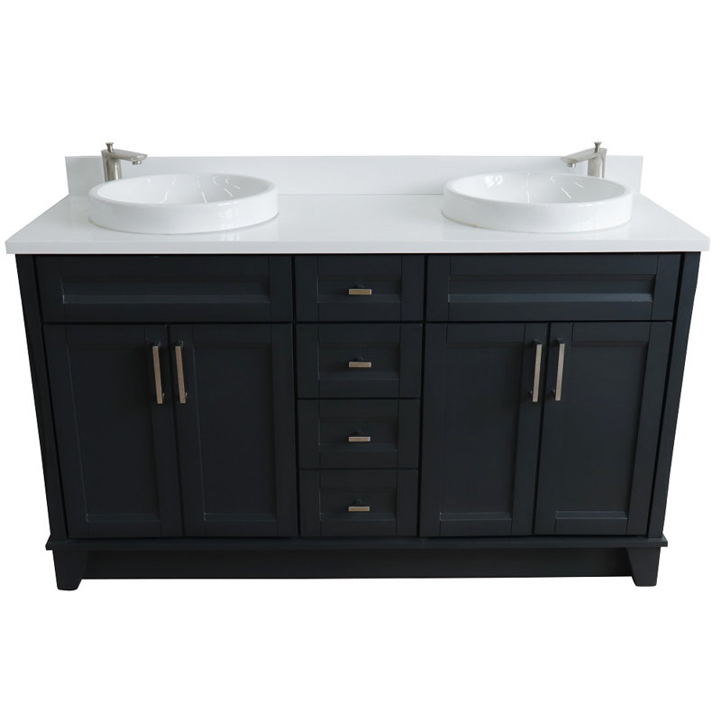 Ensemble de meuble-lavabo double 61 po Moretti