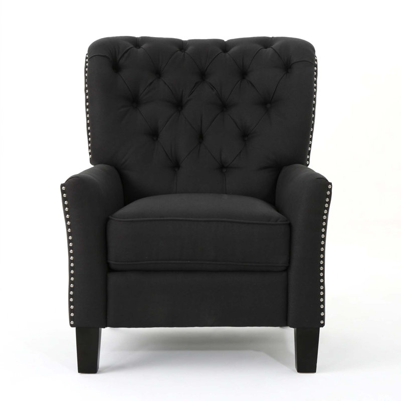 Fauteuil inclinable moderne en tissu, Gris foncé