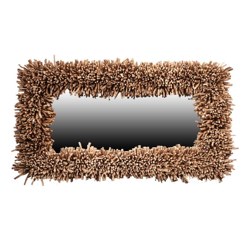 Alfrida Waterhyacinth Rectangle Mirror, 30.5" x 54.3"