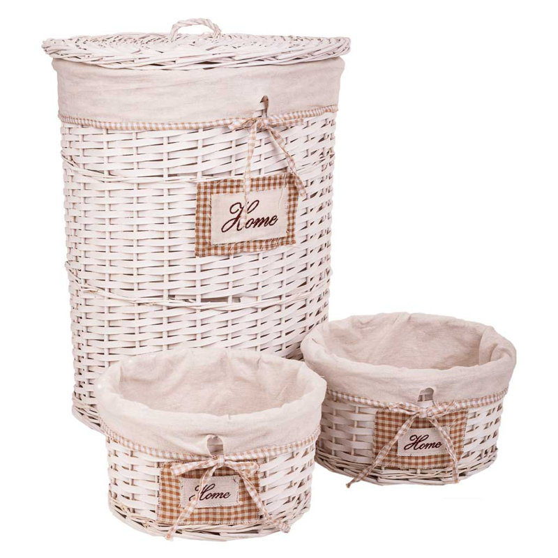 Wicker Laundry Set