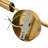 Dual-Head Unique Gold Wall Sconce