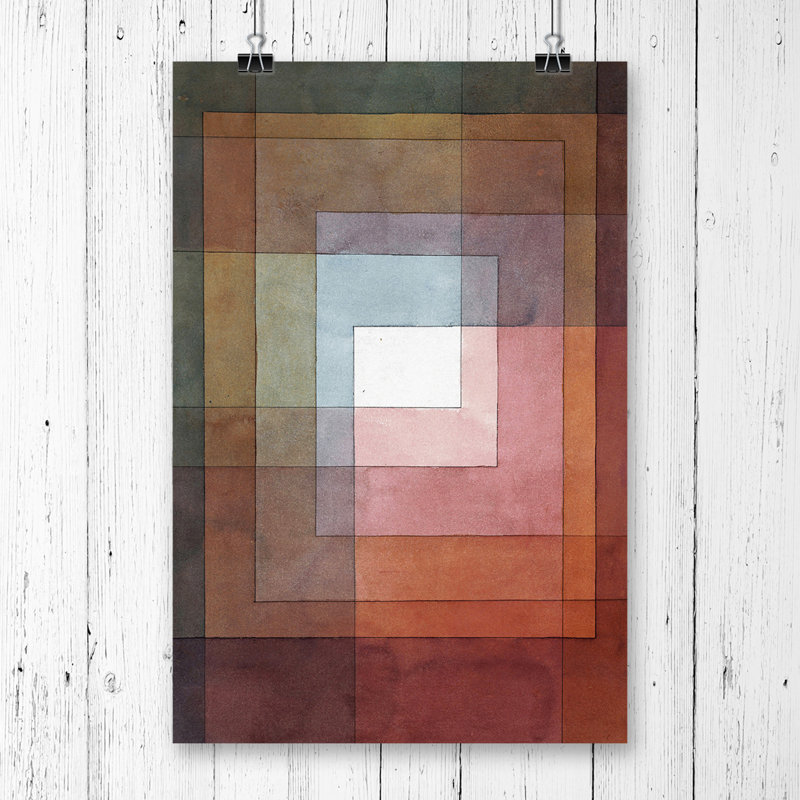Paul Klee Watercolour Squares - Frameless Print, 42cm H x 29.7cm W