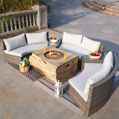Arrika 6 - Person Patio Conversation Set with Cushions
