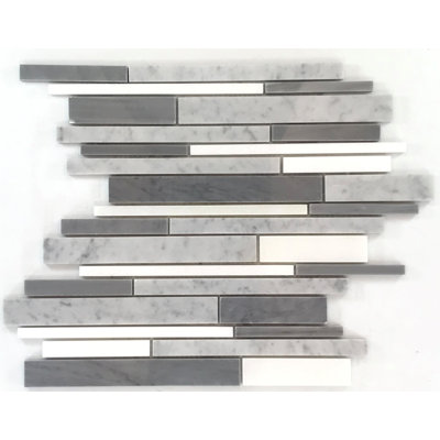 2" x 6" Marble Linear Mosaic Wall & Floor Tile