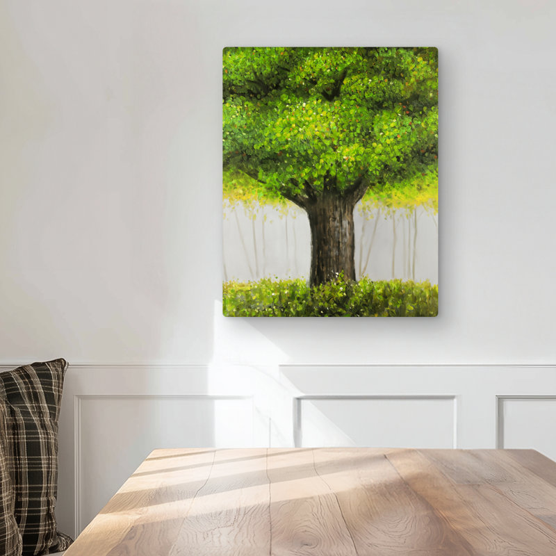 Big Green Tree - Contemporary Metal Print for Home Decor
