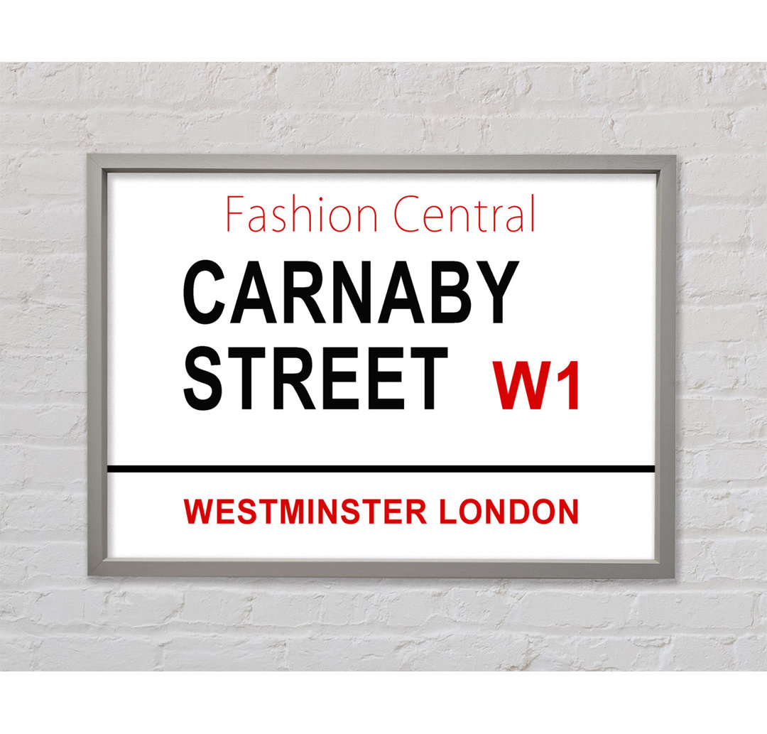 Carnaby Street Signs Gerahmter Druck