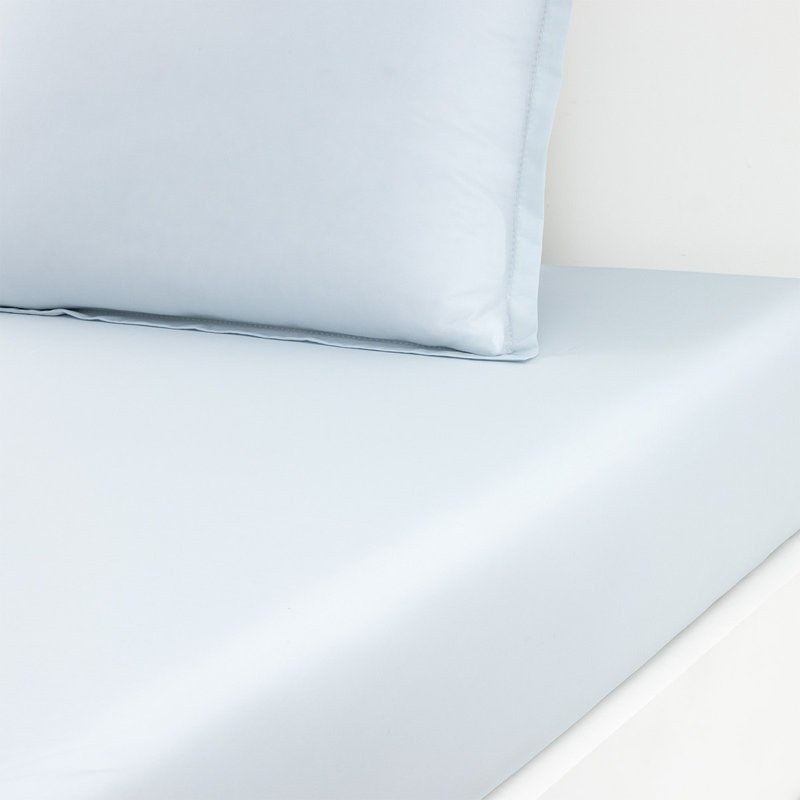 Batiste 100% Cotton Fitted Sheet, King Fitted Sheet, Blue