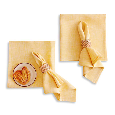 100% Pure Linen Dinner Napkins - Athena