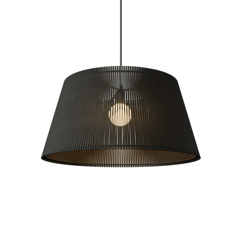 Living Hinges 1 - Light Pendant, 8.86" H x 17.72" W x 17.72" D, Charcoal
