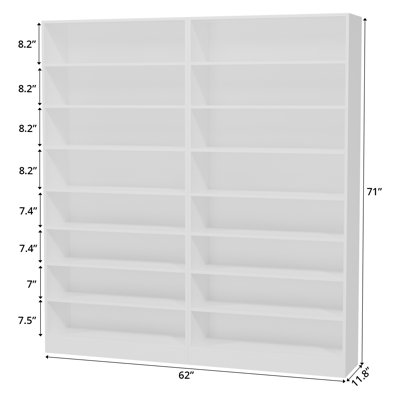 60-Pair Manufactured Wood Shoe Storage Cabinet