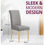 46cm H Linen Upholstered Upholstered Back Parsons Chair-273763844
