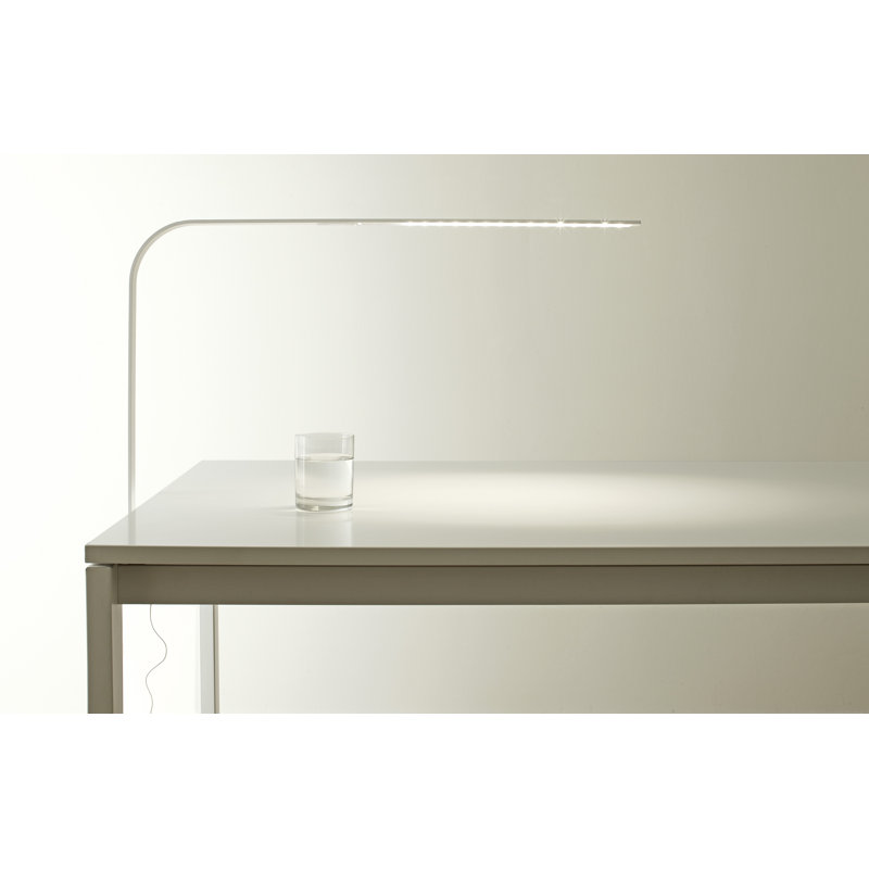 Lim C Table Lamp, Brushed Silver