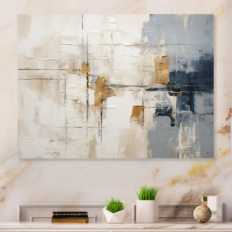 «Beige and Gold Minimalisme scandinave» sur, H 24 po x l 32 po