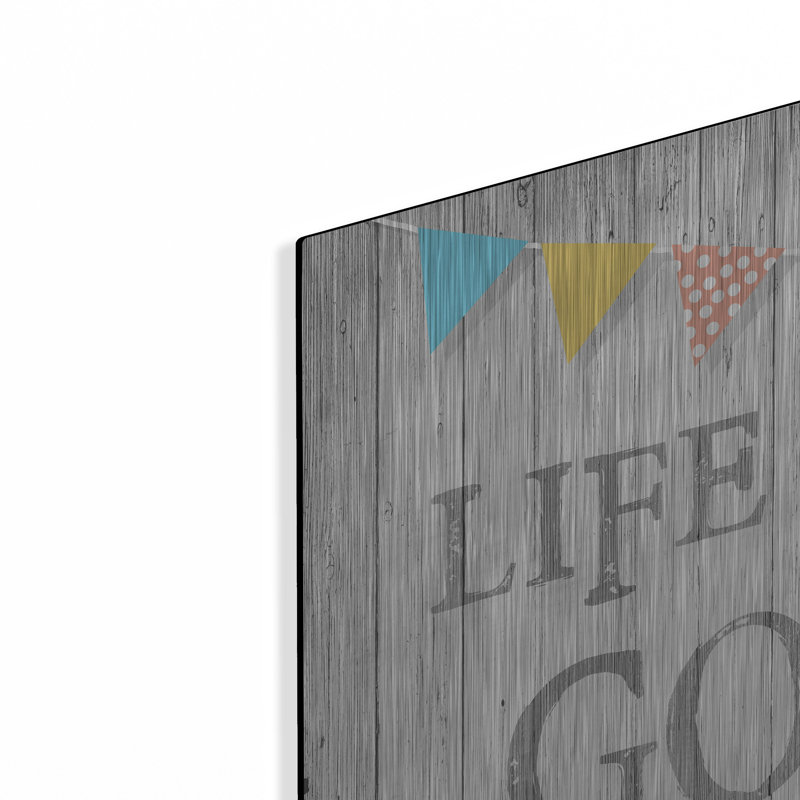 Trinx «Life is Good» par Alicia Soave, art mural en métal, H 24 po x l 24 po