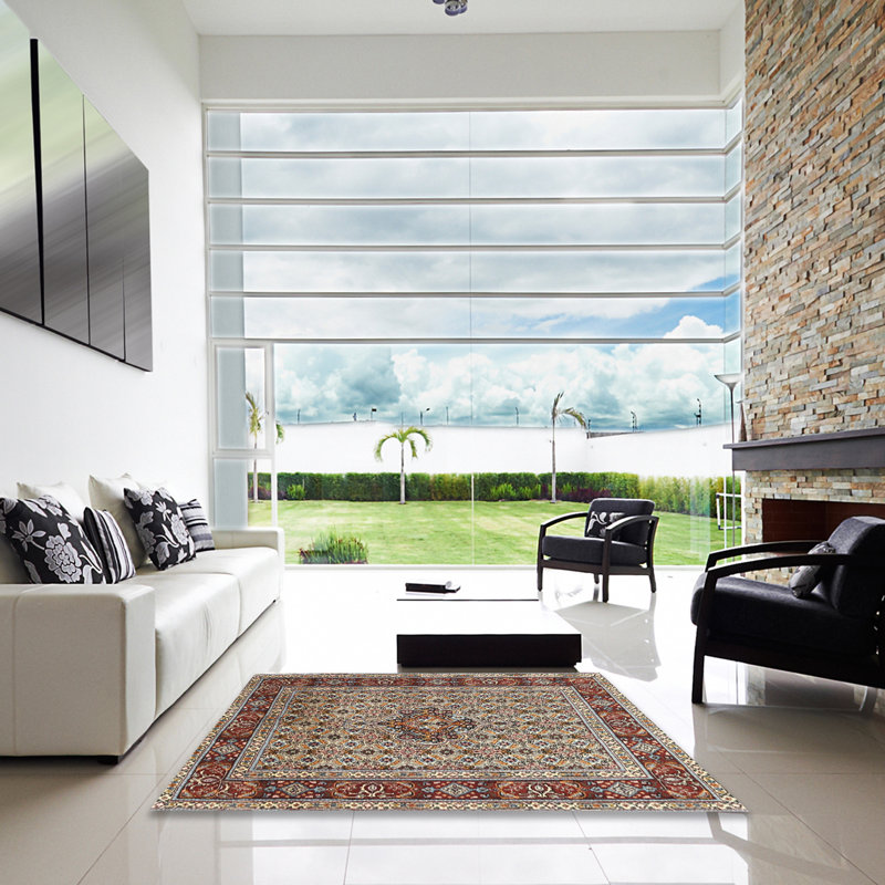 Tapis oriental oriental, Carré 7 pi