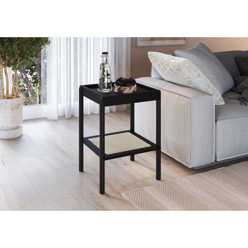 Table de bout avec plateau Batur, Noir