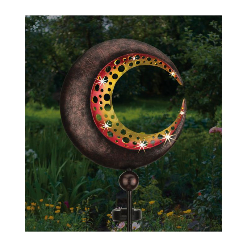 Piquet solaire en filigrane - demi-lune