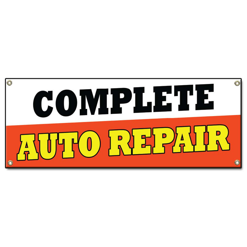 Complete Auto Repair 36" X 96" Banner