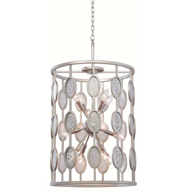 Luminaire suspendu Palomar 12 feuilles Kalco