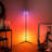 55.9-inch Black LED Novel Floor Lamp with Remote Control Color Light Change