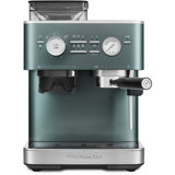 Semi Automatic Espresso Machine with Burr Grinder in Juniper