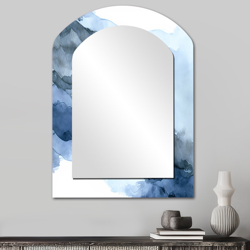 Miroir mural Sapphire Blue Nebula VII, 34 po x 25 po