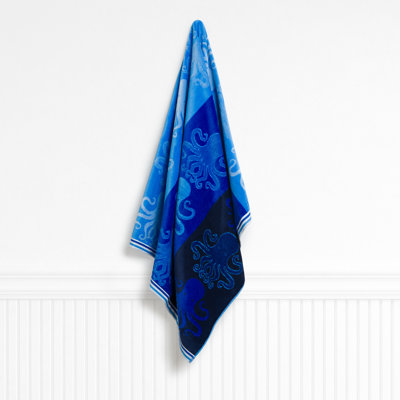 Octopus Friends Blue Kids Beach Towel