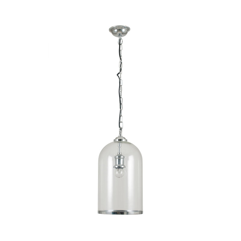 Roanoke 1 - Light Cylinder Pendant, Silver
