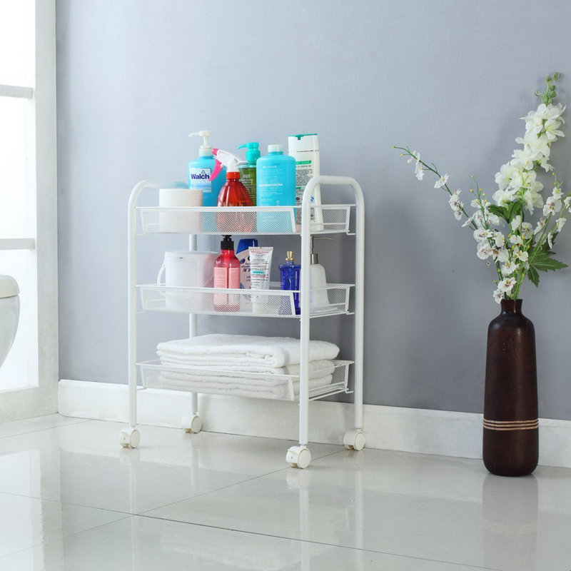 Chariot de rangement en filet exquis Honeycomb