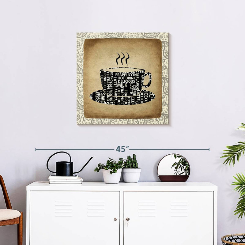 Cachemire Yarlin Coffee I, H 24 po x l 24 po