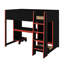 Lit mezzanine avec bureau et garde-robe Gaming-1047947226