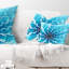  Coussin lombaire abstrait à motif floral fractal