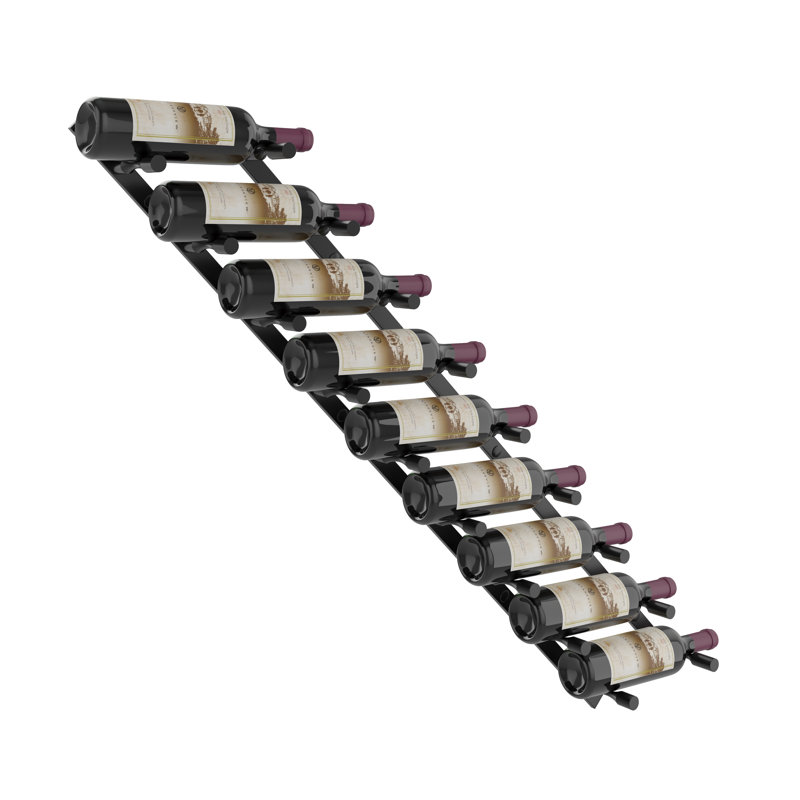 Ensemble de porte-bouteilles Bronc, Noir mat, 45" H x 13" W x 12.5" D