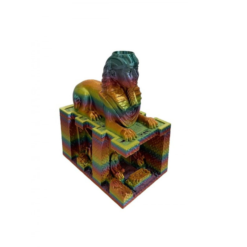 Figurine de tour de dés multicolore 3D Keeper Of The Ruins, Multi, H 8 po x l 4,25 po x P 6,5 po