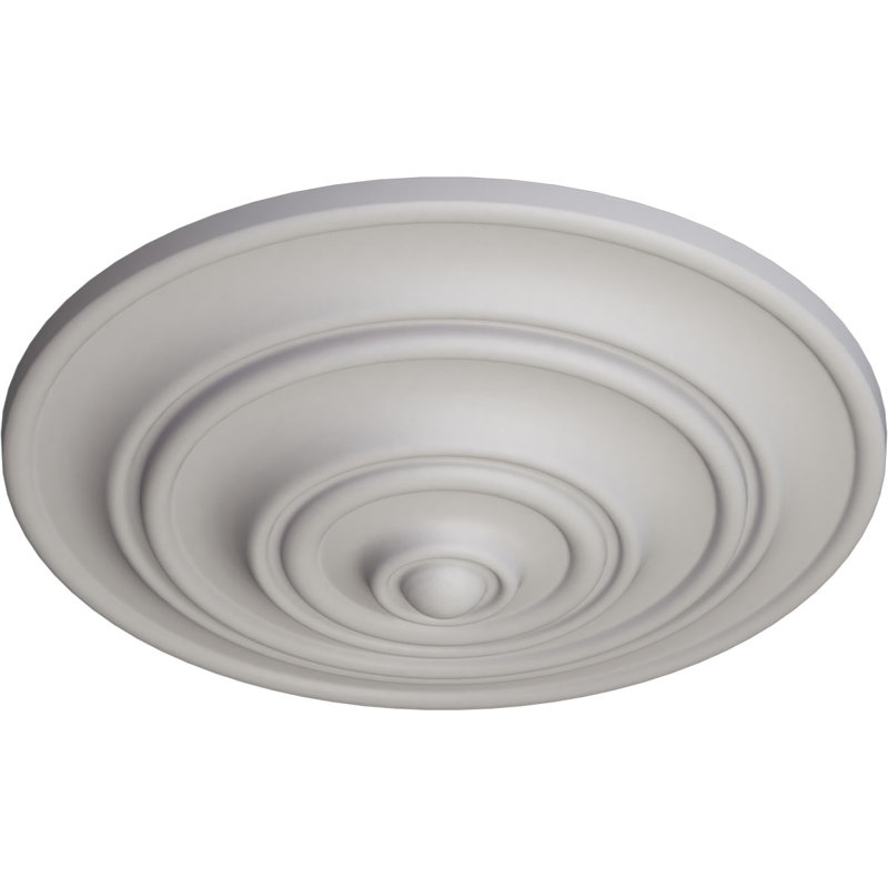 Médaillon de plafond Endurathane Classic, P 13 1/4 po x P 1/2 po (convient aux auvents jusqu'à 4 1/8 po), Blanc ultra pur