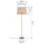 Lampe sur pied 62 po Aletse
