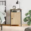 Cyndra 40cm W Iron Bedside Table-769736682