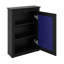 Armoire de salle de bain avec miroir, armoire de rangement murale avec porte miroir et tablette réglable-1325320656