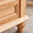 Solid Ash Wood Coffee Table with Open Shelf