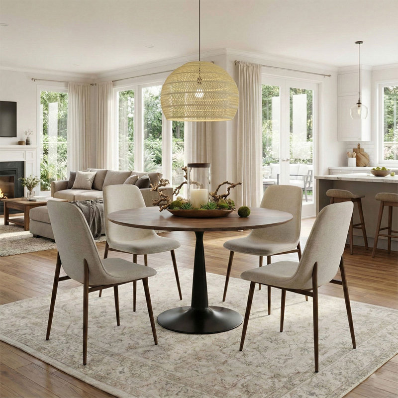 Ensemble repas pour 4 personnes Khilani, Beige