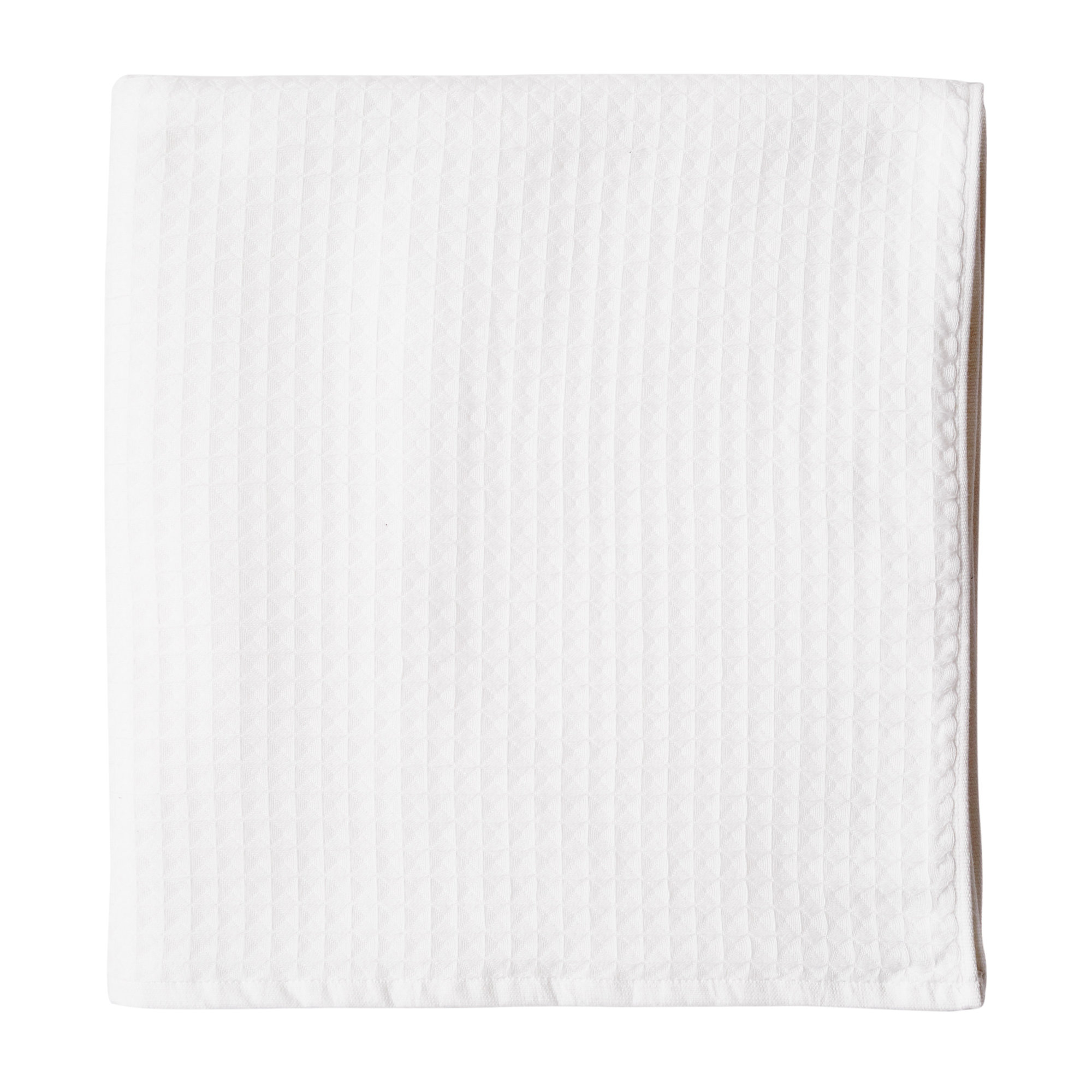 Waffle Twist 100% Cotton Bath Towel, Bath Towel - 1 Pack, White