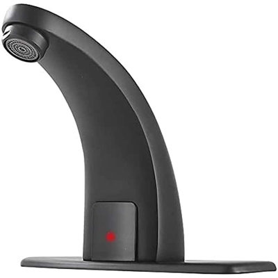 Automatic Matte Black Bathroom Sink Faucet