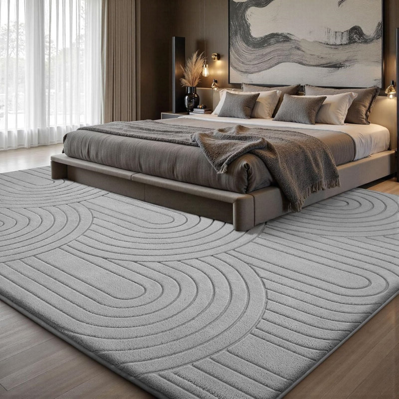 Geometric Wool Machine Tufted 140cm X 200cm Area Rug